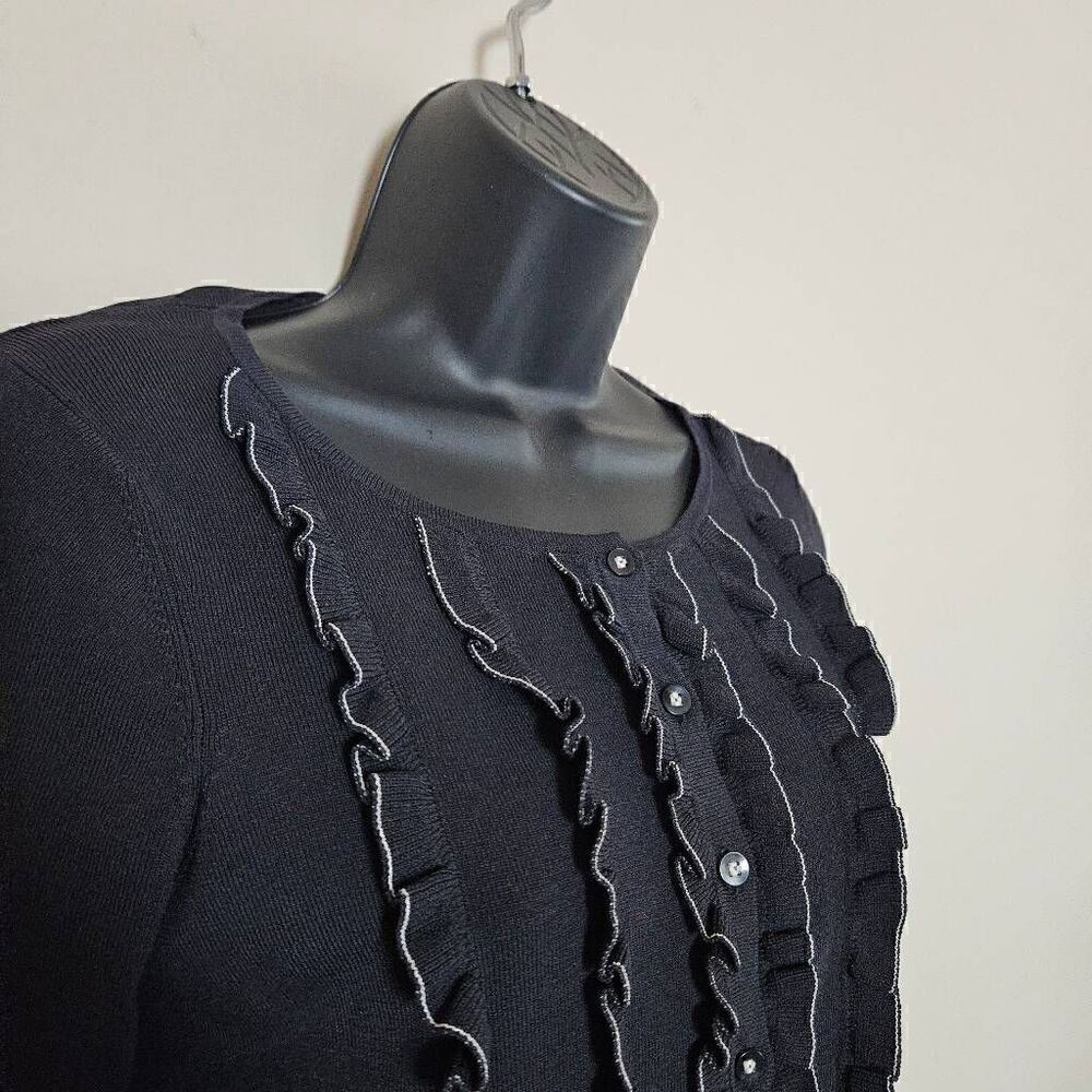 Ann Taylor Loft Ruffled Button Down - Picture 2 of 7